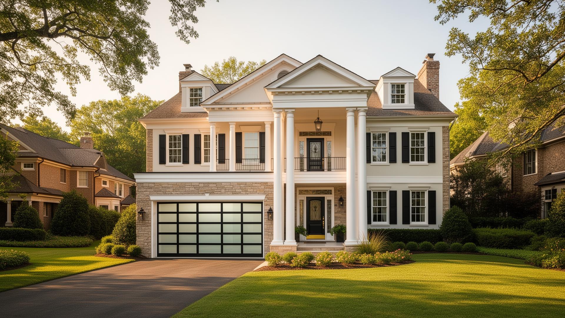 Premium aluminum garage door installation